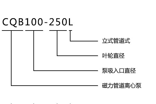 CQB-L立式磁力管道離心泵型號(hào)意義